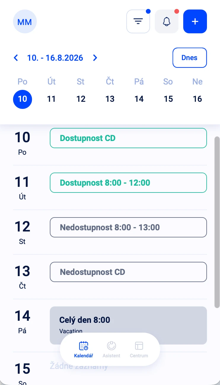 Všechny směny na dosah